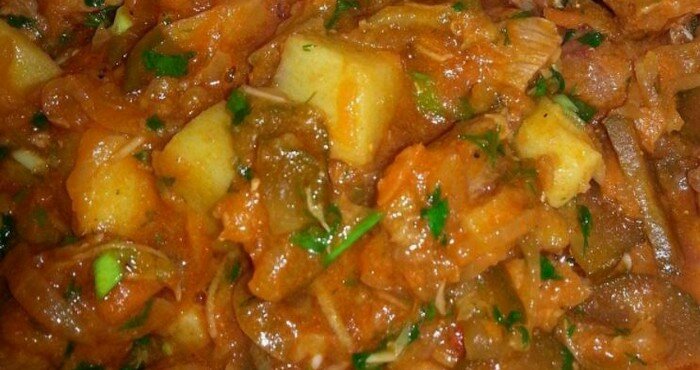 Вкусное азу по-татарски с картофелем и кинзой