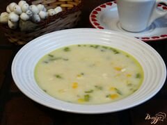 «Сырный суп с консервированной кукурузой» - приготовления блюда - шаг 7