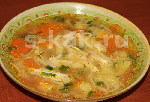 Куриный суп. Рецепт. Фото 6