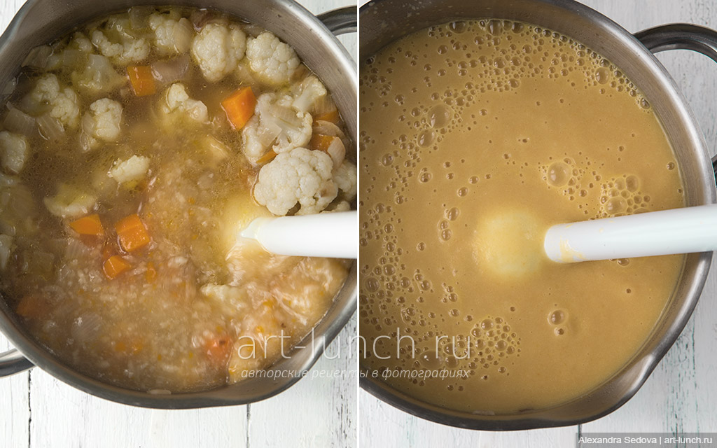 Суп пюре из цветной капусты - пошаговый рецепт с фото