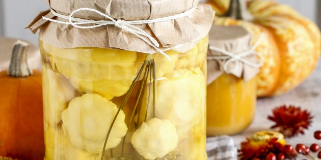 Маринованные патиссоны с лимонной кислотой Маринованные патиссоны с лимонной кислотой