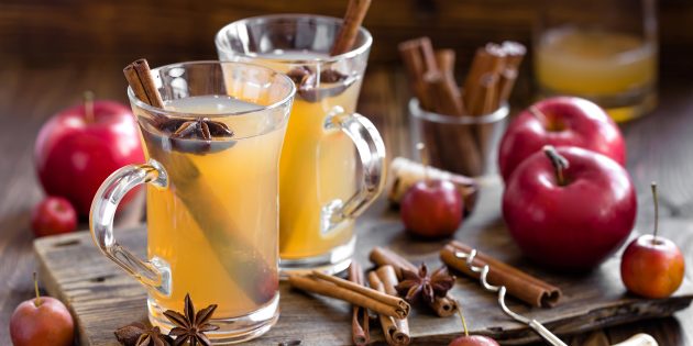 Безалкогольный глинтвейн на яблочном соке с апельсином: лучший рецепт
