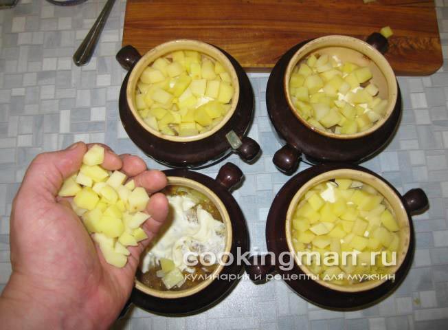 курица в горшочках рецепт