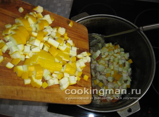 Овощное рагу с курицей овощное рагу