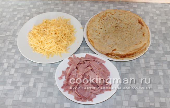 блины фаршированные с фото