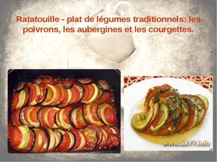 Ratatouille - plat de légumes traditionnels: les poivrons, les aubergines et
