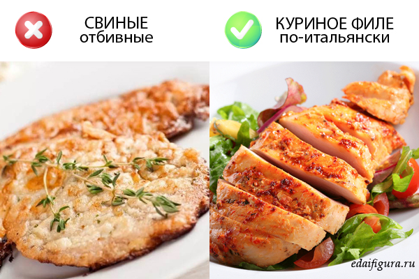новогоднее пп-меню фото