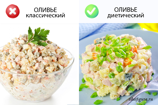 новогоднее пп-меню фото
