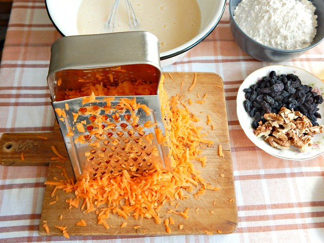 Морковный кекс с пряностями, пошаговый фоторецепт 