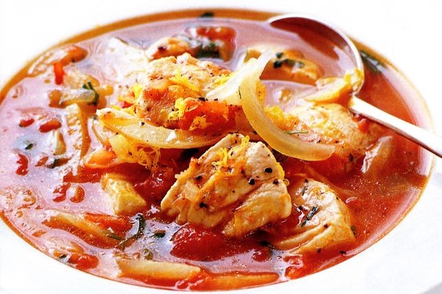 Суп из морепродуктов рецепт морской коктейль томатный