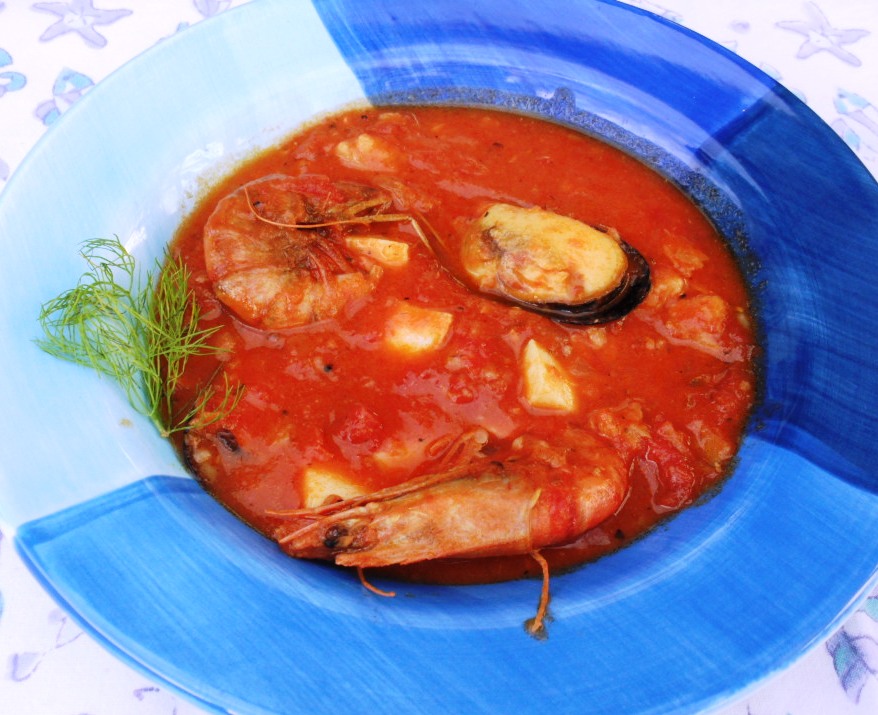 Томатный суп с морепродуктами рецепт приготовления