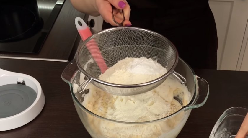 Песочный пирог с грецкими орехами 