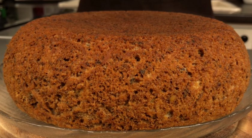 Песочный пирог с грецкими орехами 