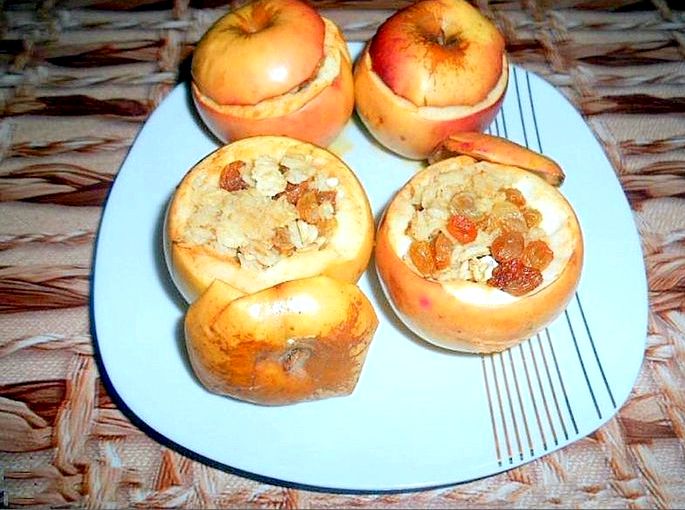 Печеные яблоки с медом в духовке рецепт Добавьте небольшое количество ванилина