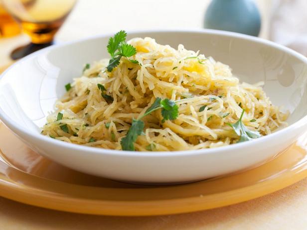 Фотография блюда - Пряная тыква-спагетти в микроволновой печи