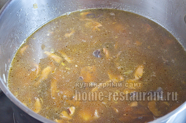 Суп из сушеных белых грибов фото, фото рецепт Супа из сушеных белых грибов