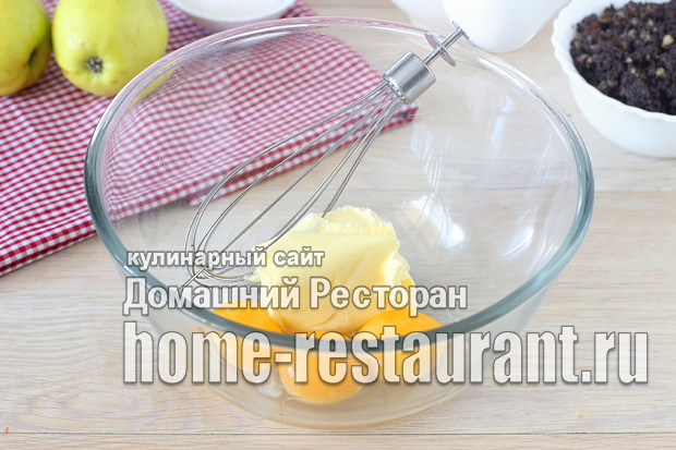 Маковый пирог с яблоками фото_11