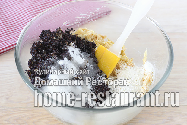 Маковый пирог с яблоками фото_11