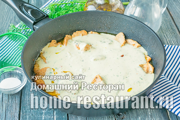 Индейка в сливочном соусе фото