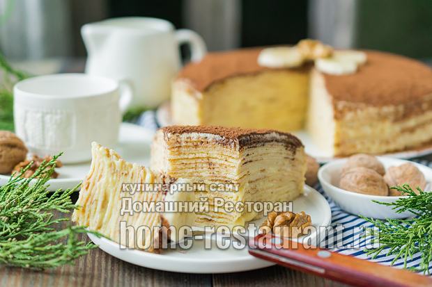 Блинный торт с заварным кремом  фото 4