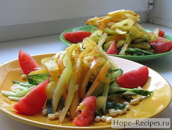 Вкуснейший и полезный салат с проростками маша и овощами