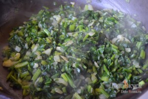 Сливочный шпинат. Как приготовить шпинат: фото к шагу 9.
