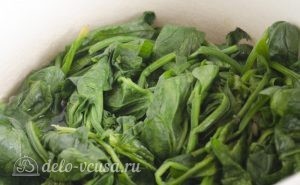 Паста со шпинатом и рикоттой (Fusilli agli spinaci e ricotta): фото к шагу 4.
