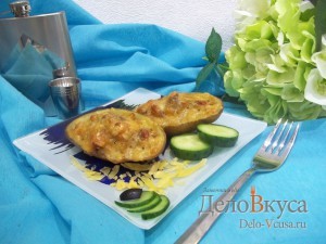 Фаршированная картошка в духовке с мясным фаршем: Запечь до готовности