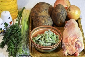 Картофельный суп с курицей: Ингредиенты