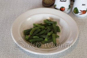 Макароны с овощами и грибами: Вынимаем фасоль