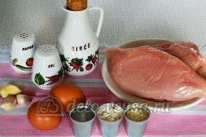 Куриное филе в кляре: Ингредиенты Куриное филе в кляре: Ингредиенты