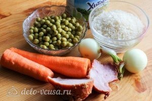 Рис с зеленым горошком: Ингредиенты