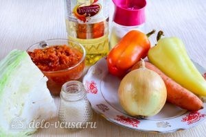 Перец, фаршированный овощами: Ингредиенты