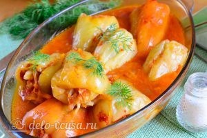 Перец, фаршированный овощами