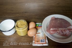 Мясо в горчичном маринаде: Ингредиенты