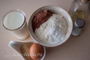Шоколадные панкейки на молоке: Ингредиенты