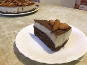 Шоколадный пирог с манно-грушевым муссом - фото шаг 17