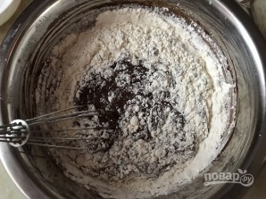 Шоколадный пирог с манно-грушевым муссом - фото шаг 6