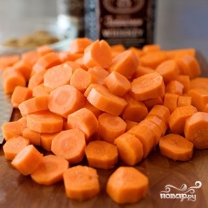 Морковь, глазированная в виски - фото шаг 1