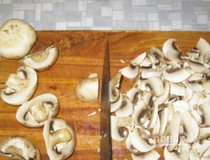 Мясо с грибами и сыром - фото шаг 5
