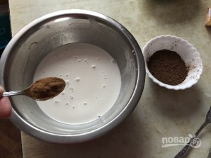 Шоколадный пирог с манно-грушевым муссом - фото шаг 5