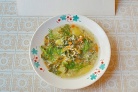Весенний зеленый суп со щавелем
