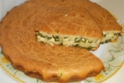 Пирог с яйцом и зеленью
