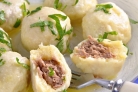 Картофельно-сырные ньокки, фаршированные мясом