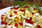 Салат из кальмаров с овощами