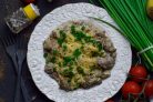 Тушеная печень индейки