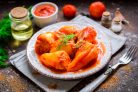 Фаршированный перец с пшеном