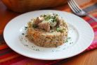 Пшеничная каша с курицей