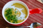 Суп из тыквы с картофелем и луком-пореем