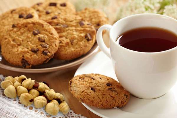 Печеньки с орехами Фото